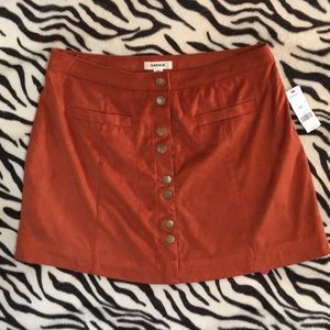 Garage rust colored mini skirt